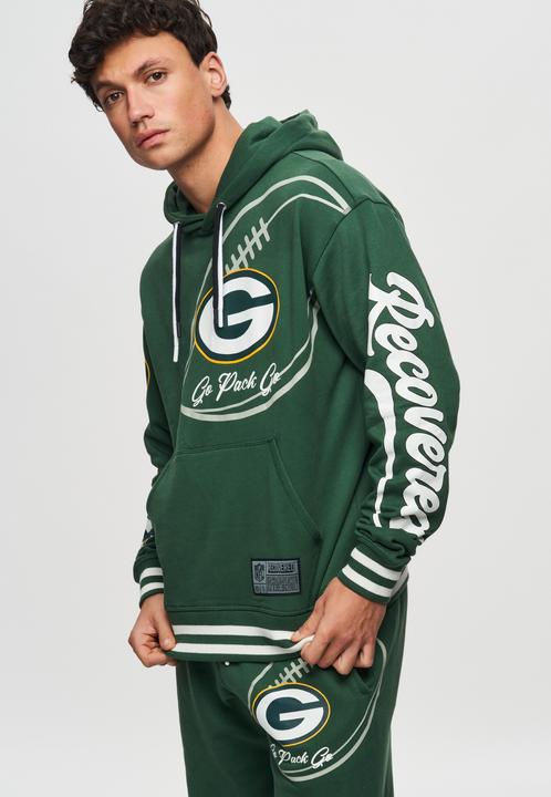 Actual product image Recovered Re:covered Fleece Hoody - PATCHES Green Bay Packers (XXL)