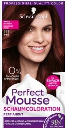Image du produit Schwarzkopf Perfect Mousse Coloration de mousse (388 Marron rougeâtre foncé)