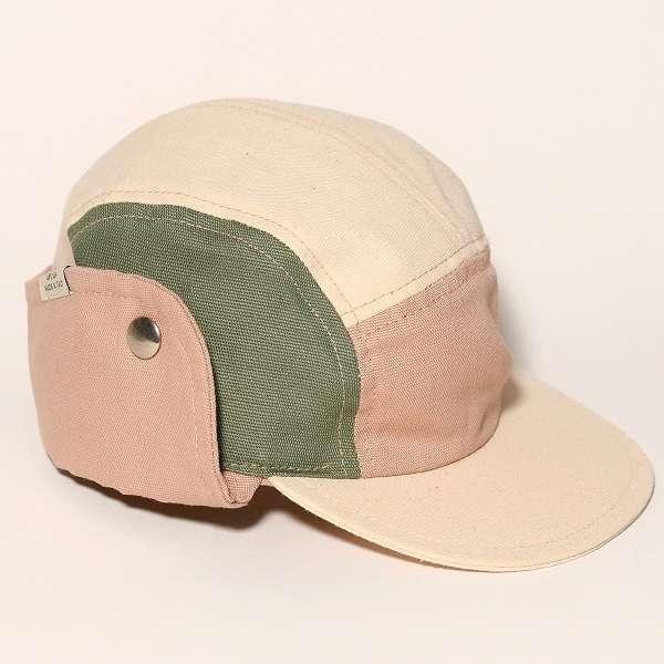 Actual product image KiETLA Camper cap, natural green-pink, 49-52 cm (49, 51, 52 C, 50 C)