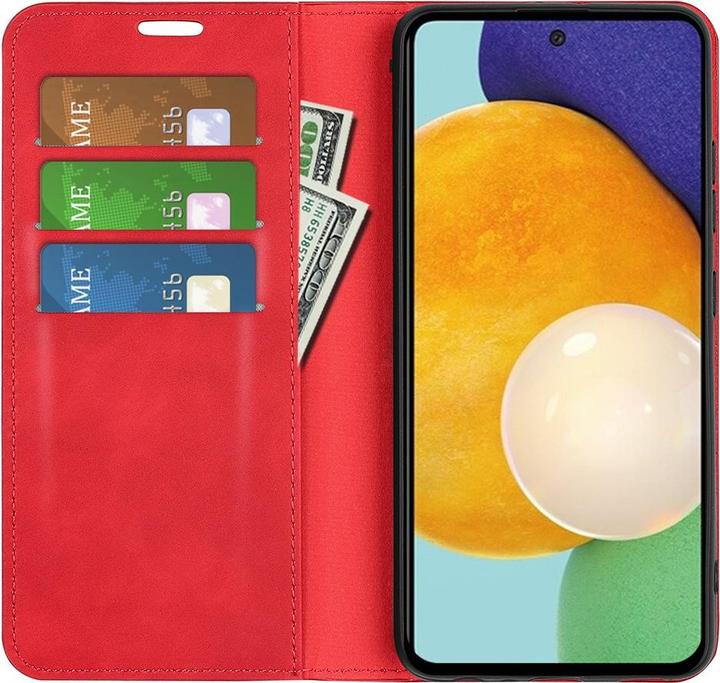 Produktbild Cover-Discount Galaxy A13 4G - Seidige Stand Flip Case Hülle rot (Samsung Galaxy A13)