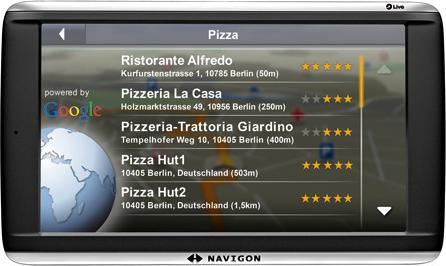 Navigon 72 Plus Live, TMC, cartes d'Europe