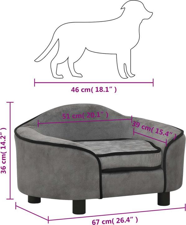 Actual product image VidaXL Hundesofa (Dog)