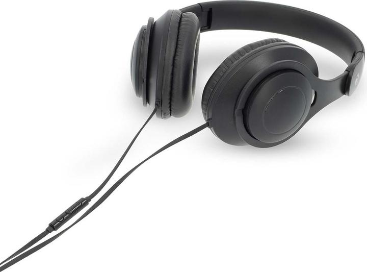 Immagine prodotto Nedis Cuffie Over-Ear con cavo | Lunghezza del cavo: 1,20 m | Controllo del volume | Nero (Cablato)