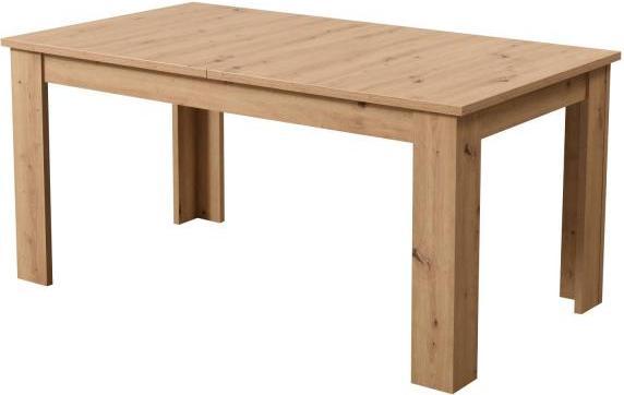 Actual product image Homestyle4u Extendable dining table (160.5 x 90.5 x 76.5 cm)