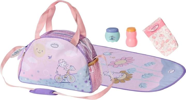 Actual product image Zapf Creation Baby Annabell doll changing bag with changing mat, nappy and 2 jars