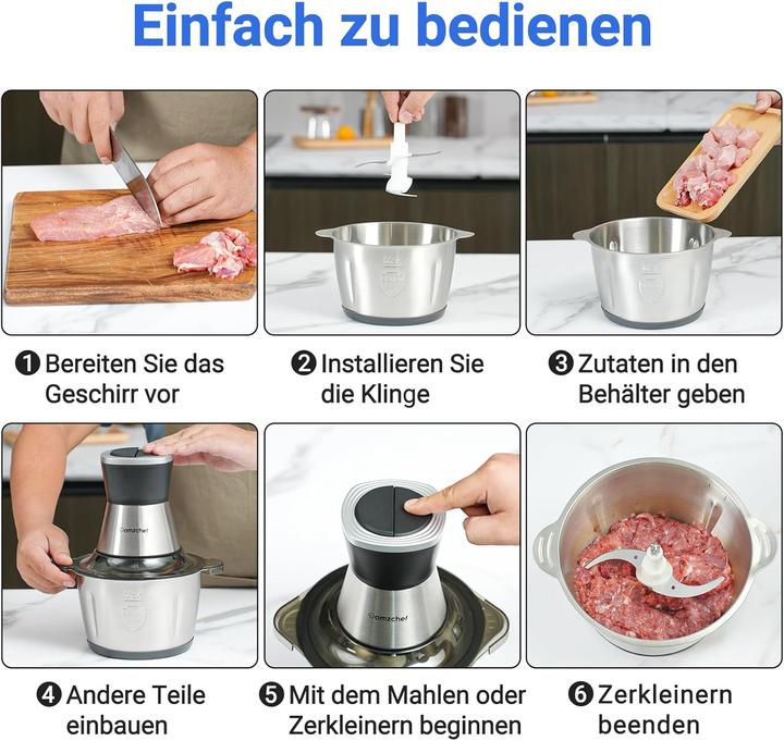 Image du produit Amzchef ‎J18-2L Elektrischer Fleischwolf