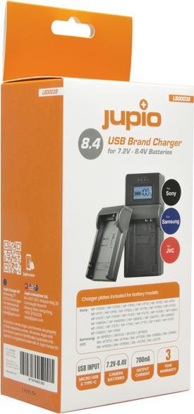 Produktbild Jupio Universal Ladegerät 7.2V-8.4V JVC, Samsung & Sony (Kamera Akku Ladegerät)