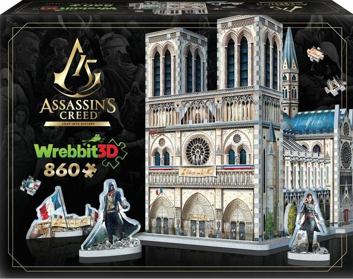 Produktbild Wrebbit 3D ASSASSINS CREED - UNITY- NOTRE-DAME 860 pcs. 3D Puzzle (860 Teile)