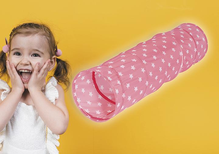 Image du produit Knorrtoys Spieltunnel "Pink white stars"