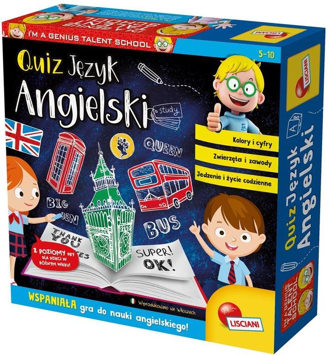 Actual product image Lisciani The game is a genius quiz in English (English)