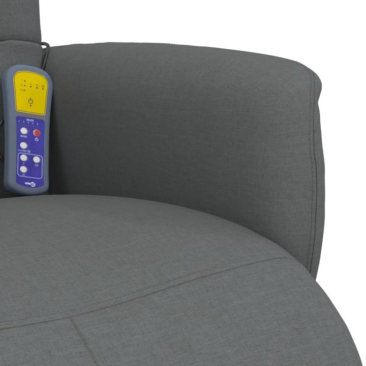 Image du produit VidaXL Fauteuil de massage avec repose-pieds Tissu gris foncé,Couleur