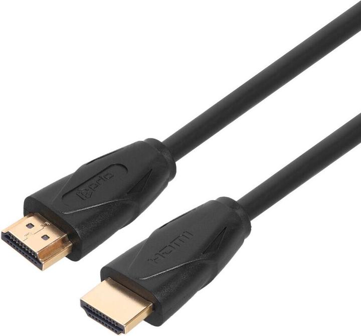 Actual product image prio High-End HDMI A to HDMI A Cable 4K Ethernet 2.0m black (2 m, HDMI)