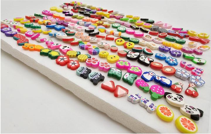 Produktbild ZigZag 100 Paar verschiedene Ohrstecker mit 100 Gummi-Stopper (Kunststoff)