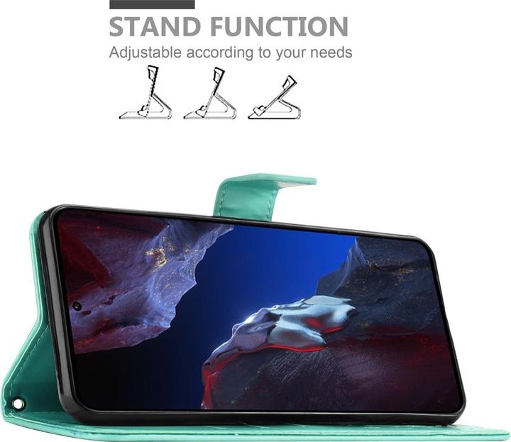 Produktbild Cadorabo Hülle für Xiaomi Poco F5 Pro mit Blumen Muster (Xiaomi Poco F5 Pro)