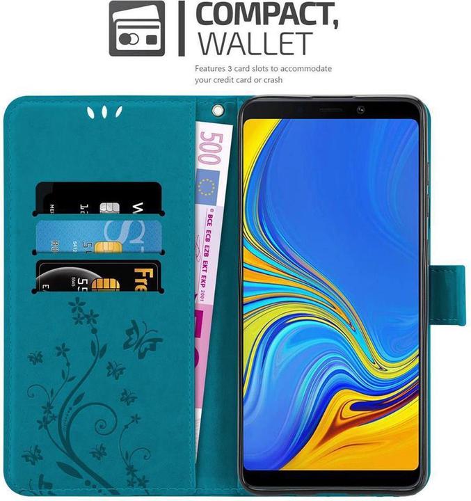 Actual product image Cadorabo Flower Book Cover (Samsung Galaxy A9 (2018))