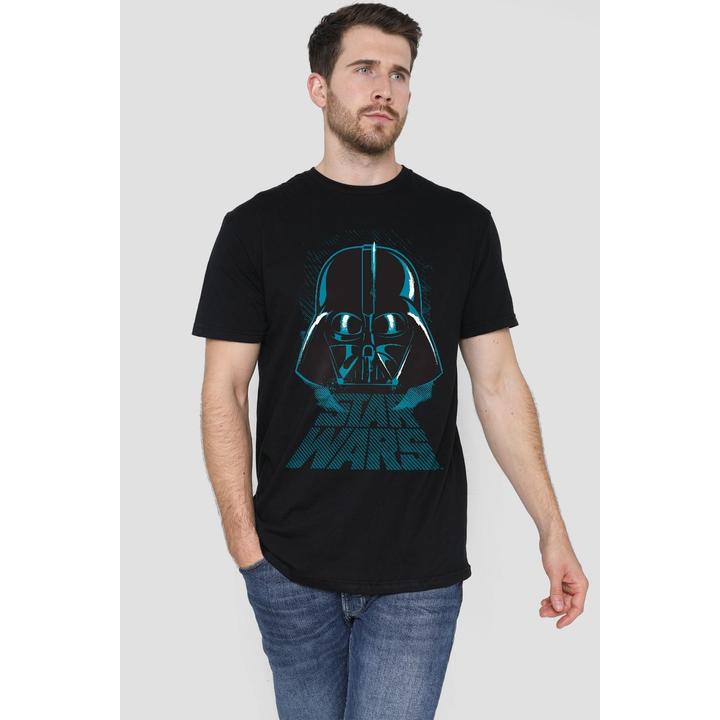Actual product image Star Wars Mens Darth Vader Distressed T-Shirt (S)
