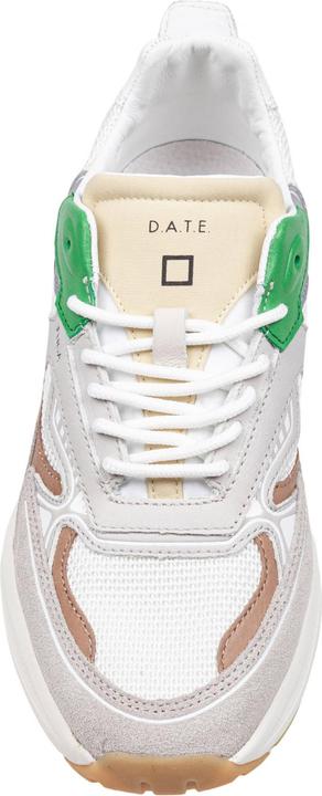 Produktbild D.a.t.e. D.a.t.e fuga sneakers in fabric and suede color white/green (42)