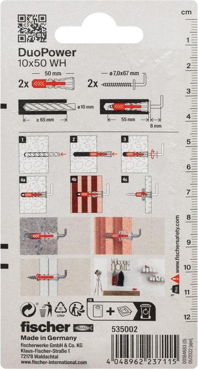 Actual product image Fischer Nylon dowel (2 pcs.)