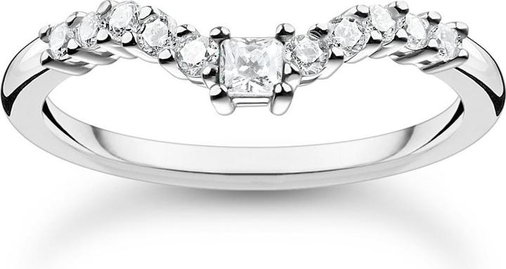 Image du produit Thomas Sabo Bague avec pierres blanches argent (54, Argent 925)