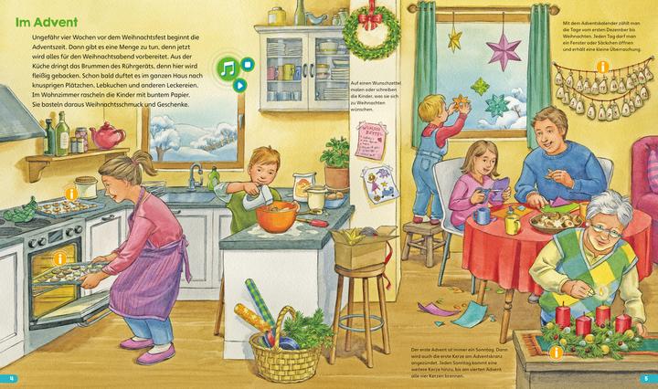 Actual product image Tessloff BOOKii® Hören und Staunen Erlebe die Weihnachtszeit (German, Andrea Weller-Essers, Ute Simon, 2022)