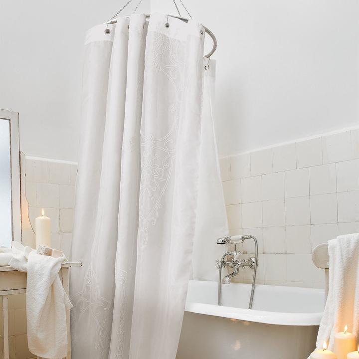Produktbild Loberon Duschvorhang Bris weiss (H)