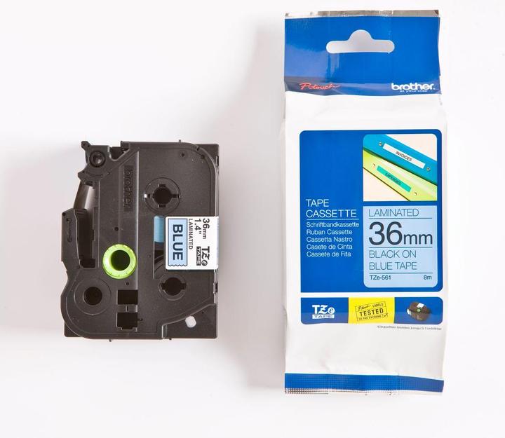 Immagine prodotto Brother Nastro per scrittura P-touch TZe laminato (3.60 cm, Blu)