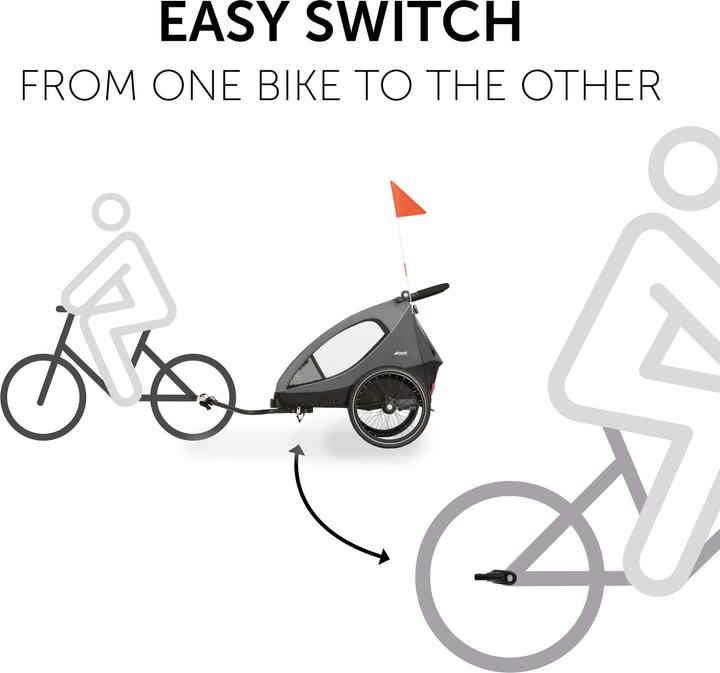 Produktbild Hauck Bike Trailer Hitch Metal Black