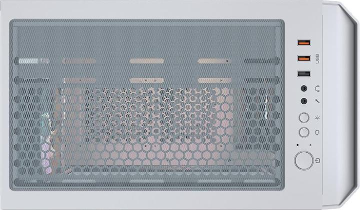 Actual product image Cougar Case MX430 Air RGB White, Midi Tower, PC, White, ATX, micro ATX, Mini-ITX, Gaming, HDD, Performance (ATX)