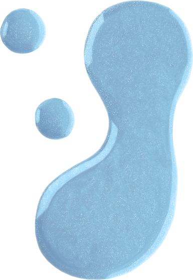 Actual product image CND Shellac Hippie-Ocracy #461 (Blue, Top coat)