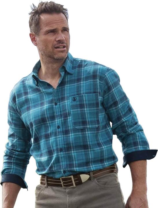 Produktbild Atlas For Men Doppelt kariertes Flanellhemd (3XL)