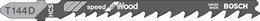 Image du produit Bosch Professional Zubehör Lame de scie sauteuse T 144 D Speed for Wood, pack de 5