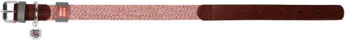 Produktbild Waudog Dog collar made of natural leather and recycled material with QR code size S, width 15 mm, br (S, Hund, Allgemein)