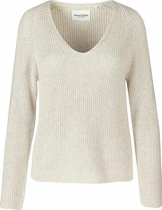 Actual product image Marc O'Polo Cardigan Stich Pullover V-Neck sandy melange (M)