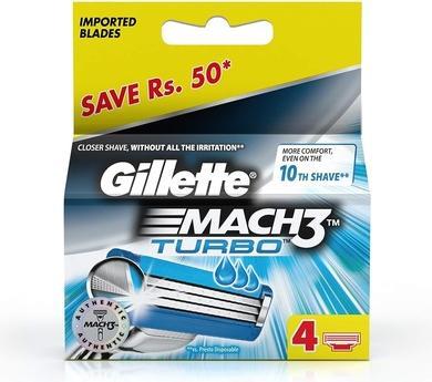 Immagine prodotto Gillette MACH 3 TURBO cargador 4 recambios (4 x)