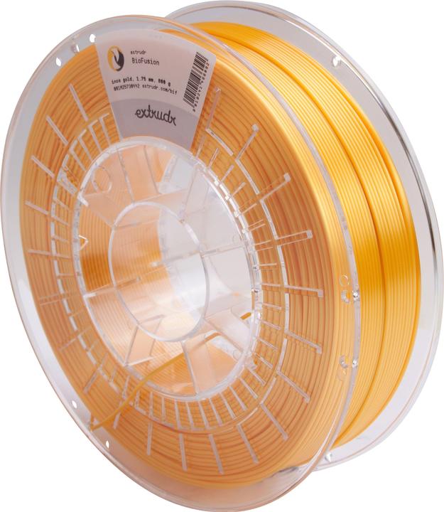 Actual product image Extrudr BioFusion - Inca Gold - 1.75mm (bioTEC, 1.75 mm, Yellow, Gold)