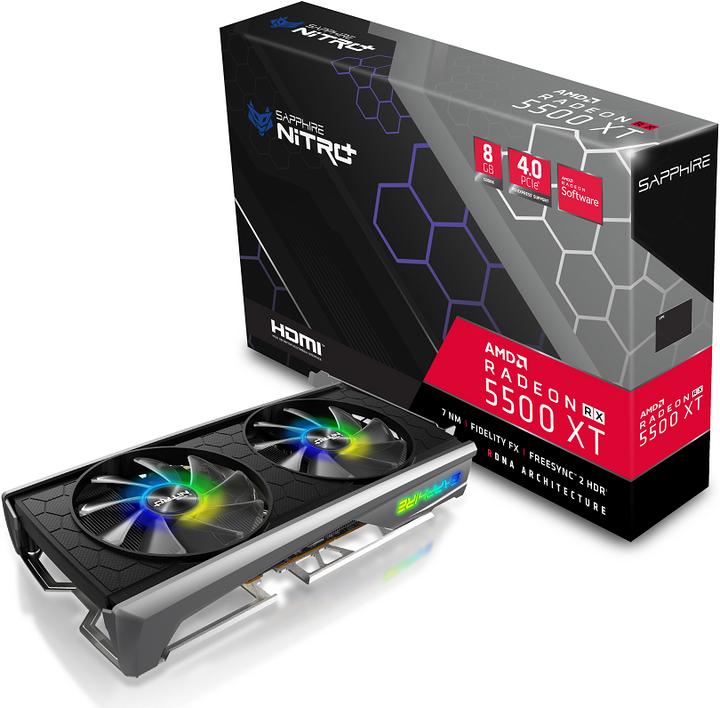 Produktbild Sapphire Nitro+ Radeon RX 5500 XT (8 GB)