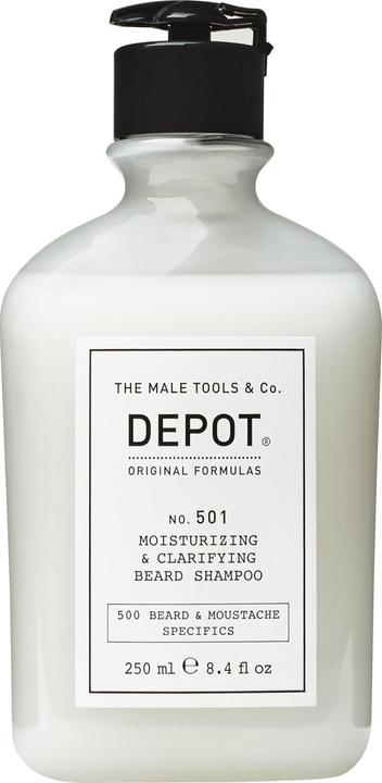Depot - No. 501 Shampooing hydratant et clarifiant pour barbe 250 ml (250 ml, Shampoing liquide)