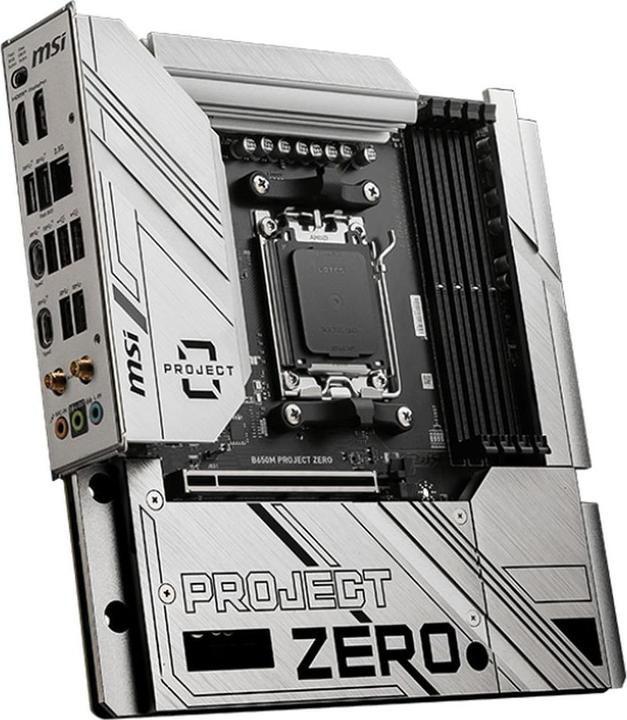 Produktbild MSI B650M PROJECT ZERO (AM5, AMD B650, mATX)