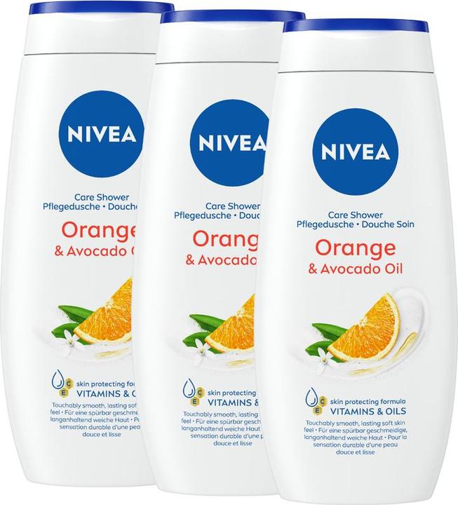NIVEA Pflegedusche Orange & Avocado Oil Trio (750 ml)