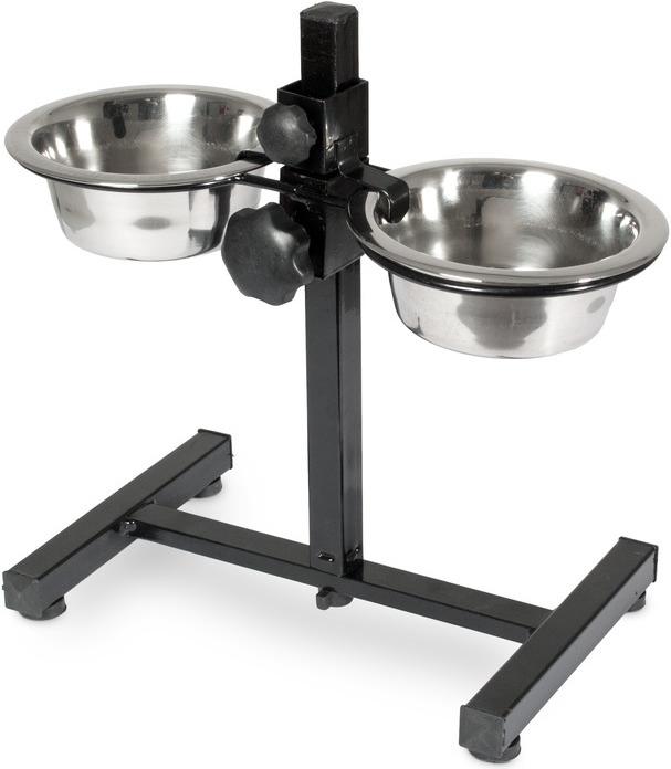 Actual product image Karlie Bowl stand with stainless steel bowls (0.38 l)