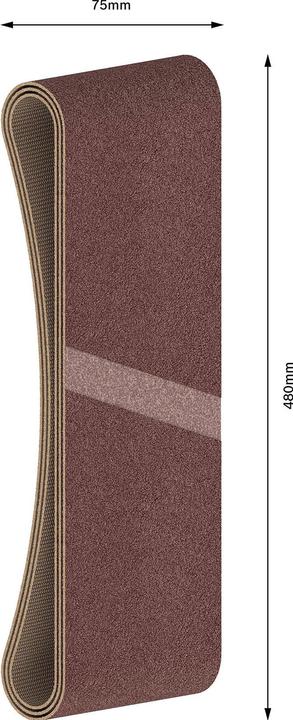 Image du produit Bosch Professional Zubehör PRO X440 bande abrasive, 75 x 480 mm, G220 (220)