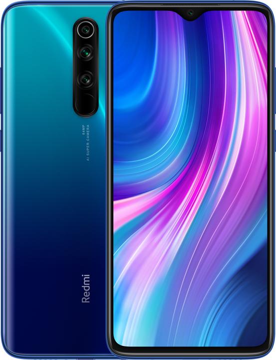 Xiaomi Redmi Note 8 Pro (128 GB, Ocean Blue, 6.53", Hybrid Dual SIM, 64 Mpx, 4G)