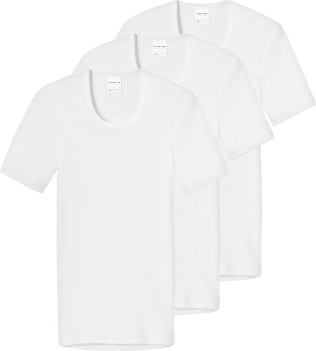 Schiesser 3er Pack Original Classics Doppelripp Unterhemd / Shirt Kurzarm