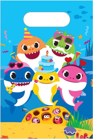Image du produit Amscan Sacs pour fête d'anniversaire Baby Shark