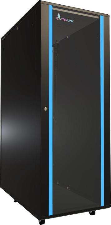 Produktbild Extralink 32U 1000mm floor cabinet black (32 HE, 19 Zoll Rack)