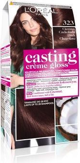 Produktbild L'Oréal Paris Creme Gloss Cream colorant No.323 Dark chocolate (323 Ciemna Czekolada)