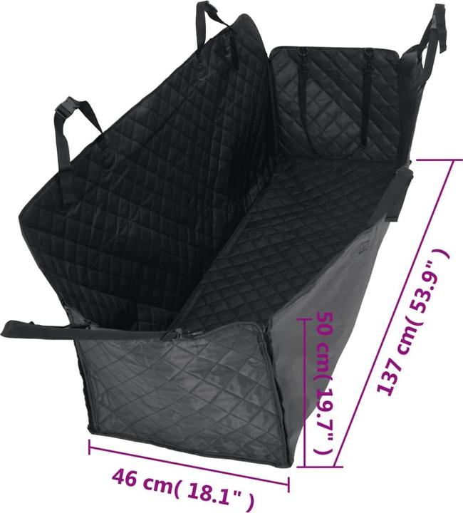 Image du produit VidaXL Housse de siège auto pour chien (Chien, Lavable)