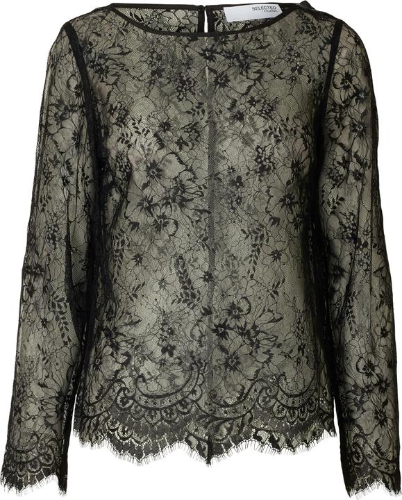 Image du produit Selected Femme Haut en dentelle avec manches longues (36)