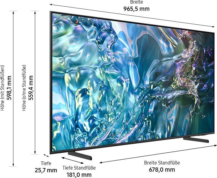 Produktbild Samsung GQ43Q60DAUXZG Smart TV 109,2 cm 43 Zoll (43", Q60D, QLED, 4K, 2024)