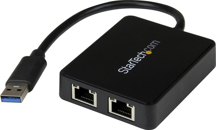 Produktbild StarTech USB 3.0 Dual Port Gigabit Nic (USB, RJ45 Gigabit Ethernet (2x))